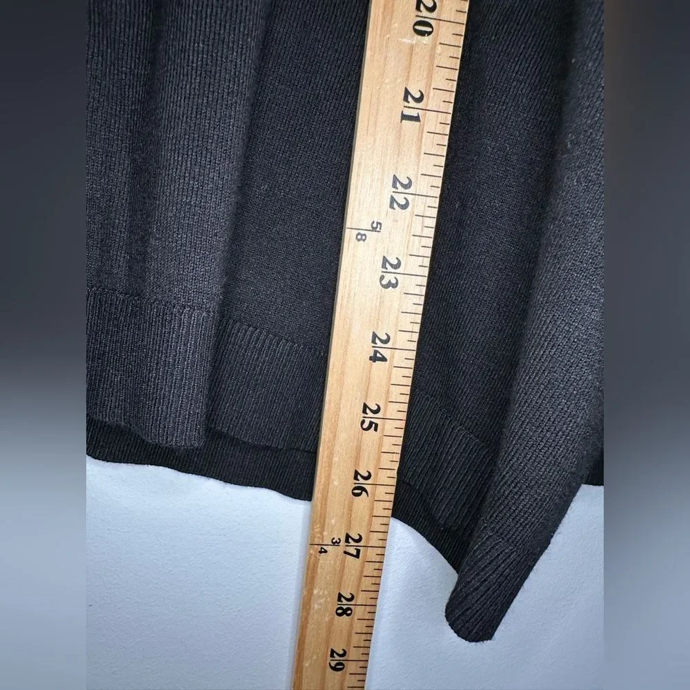 Chico's Colorblock Mock Neck Long Sleeves Sweater Size 4 US XXL Basic Minimalist